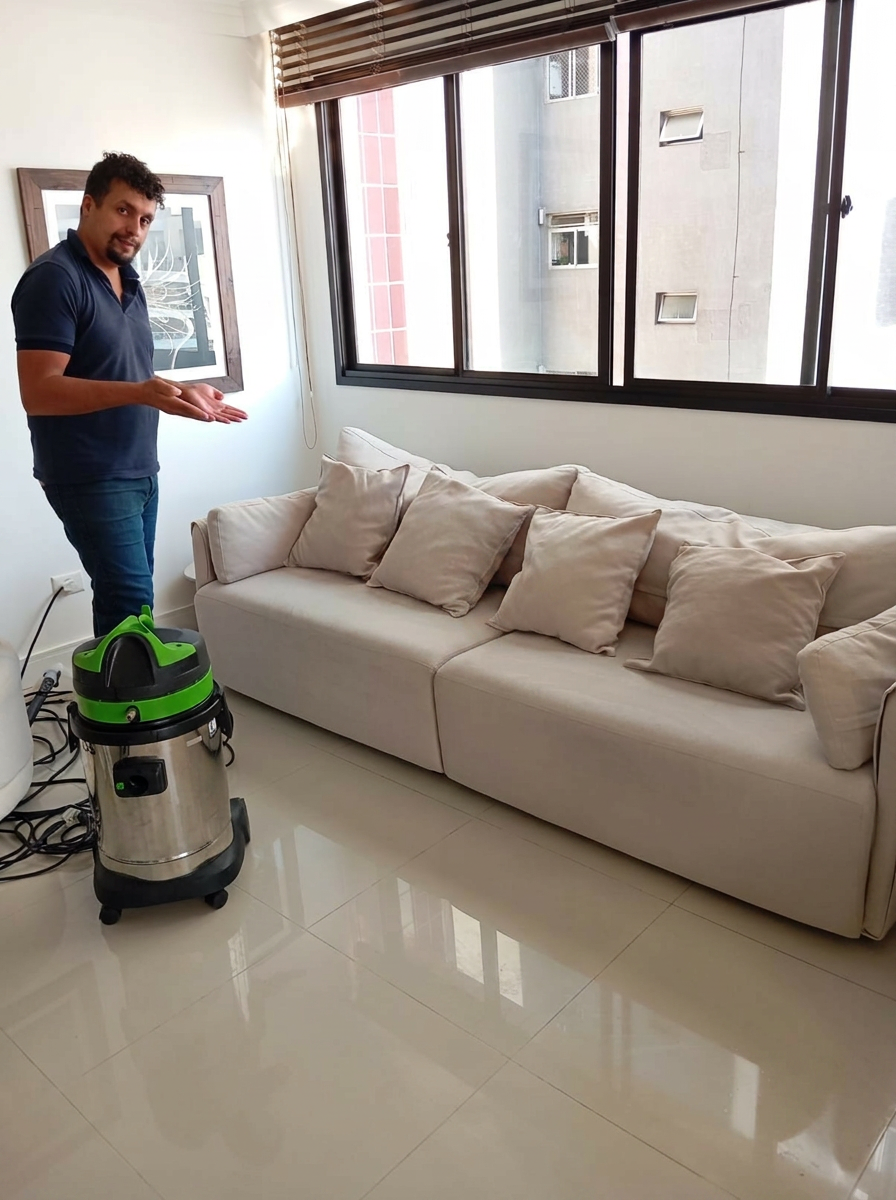 Equipe ABIL Soluções em Limpeza realizando higienização em Curitiba
